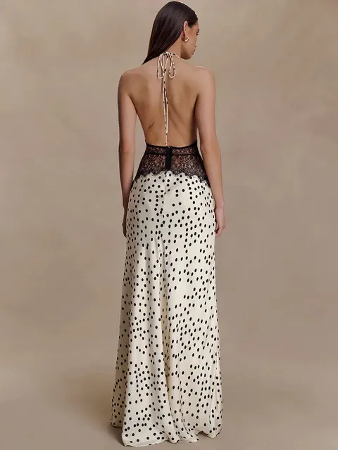 Rückenfreies Maxikleid 4