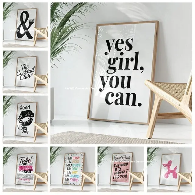 Typografie-Leinwandposter 1