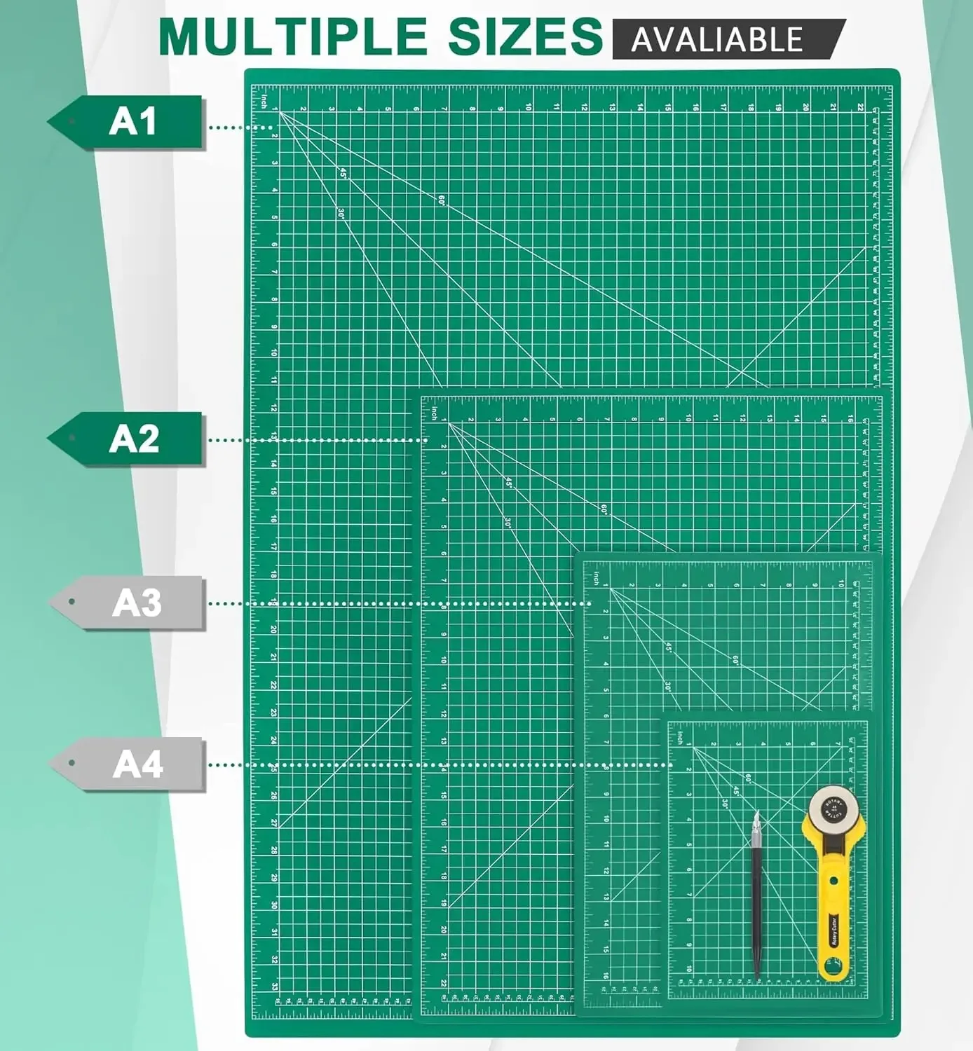 Selbstheilende Schneidematte A2 bis A5 doppelseitig 2
