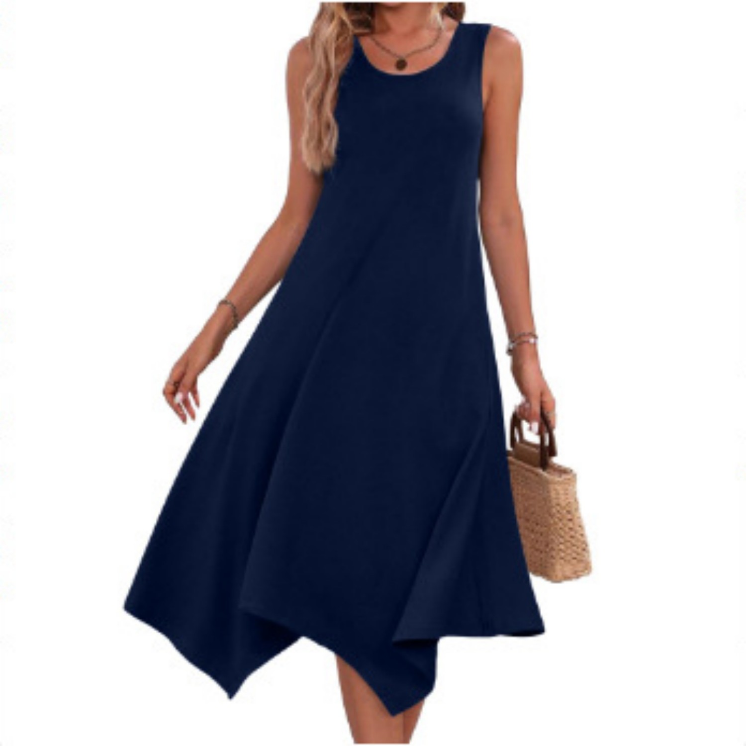 Bedrucktes Oversized Midi-Kleid für Damen
