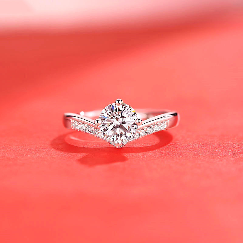 Moissanit-Ring