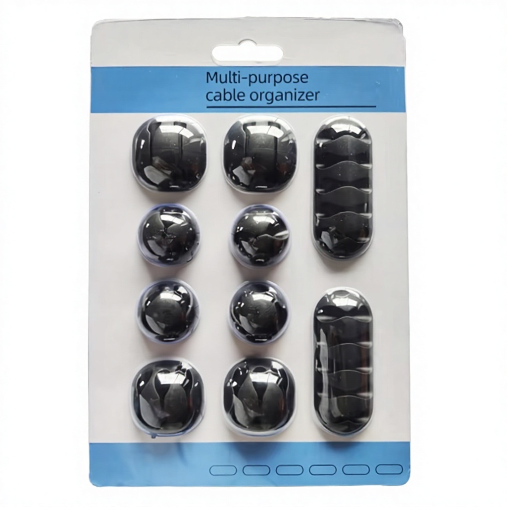 Silikon USB Kabelclips Organizer 10-teilig 3