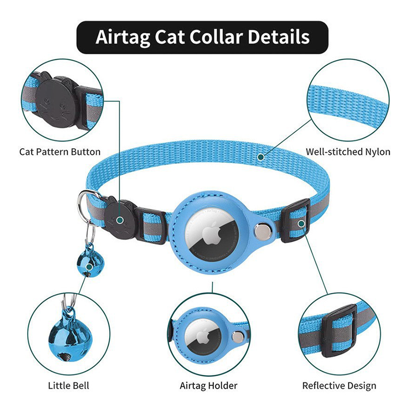 Reflektierendes Nylon-GPS-Katzenhalsband 2