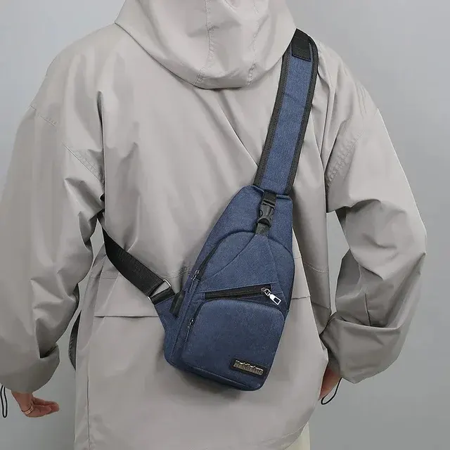 Herren-Canvas-Brusttasche, leicht 3