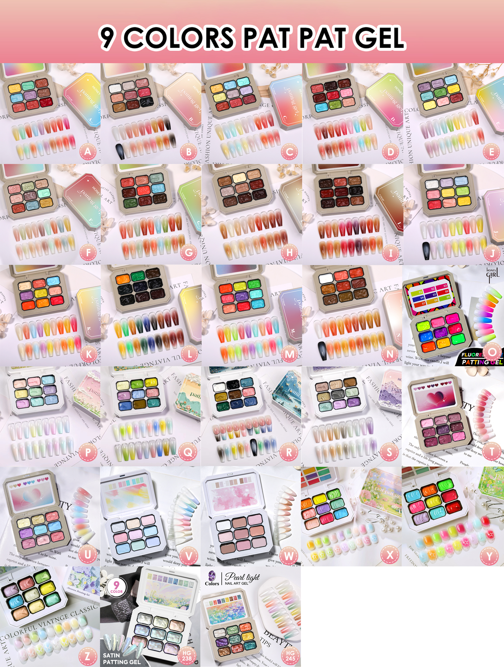 DIY-Gel-Palette mit 26 Designs 2