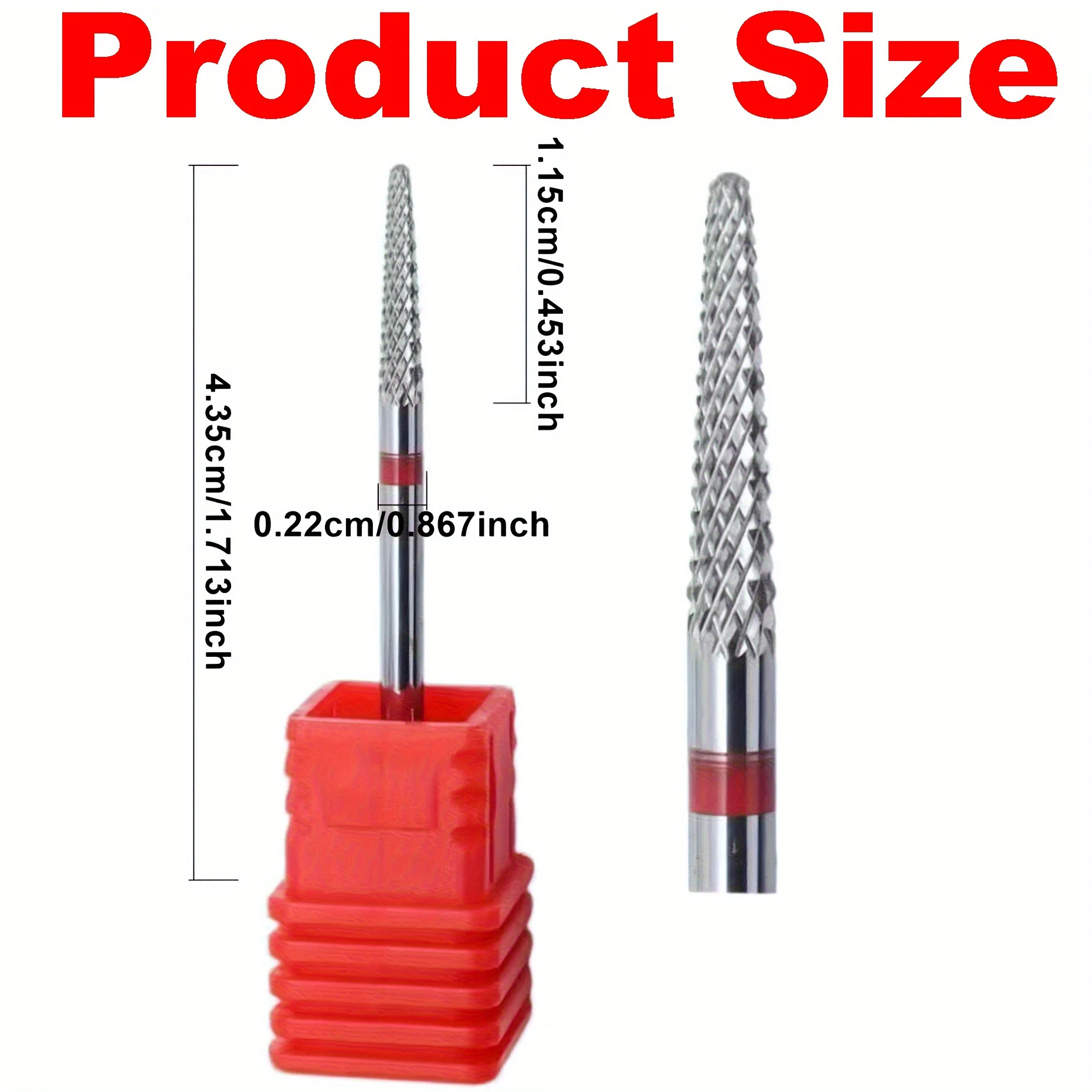 Hartmetall-Bohraufsatz für Fußhornhaut 3/32 Zoll