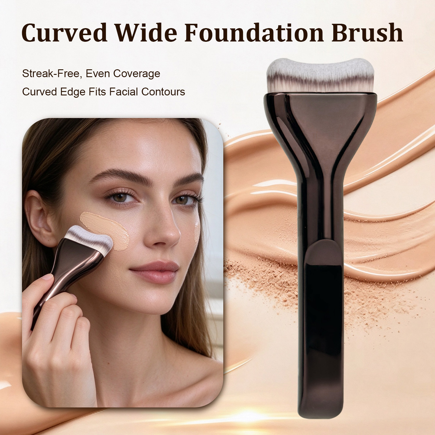 6-teiliges Make-up-Pinselset mit Doppelkopf 4