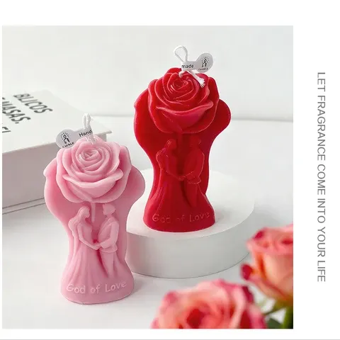 Rosenblüten-Kerzendeko