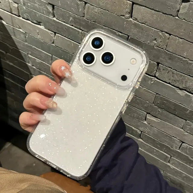 Glitzernde transparente iPhone-Hülle 2