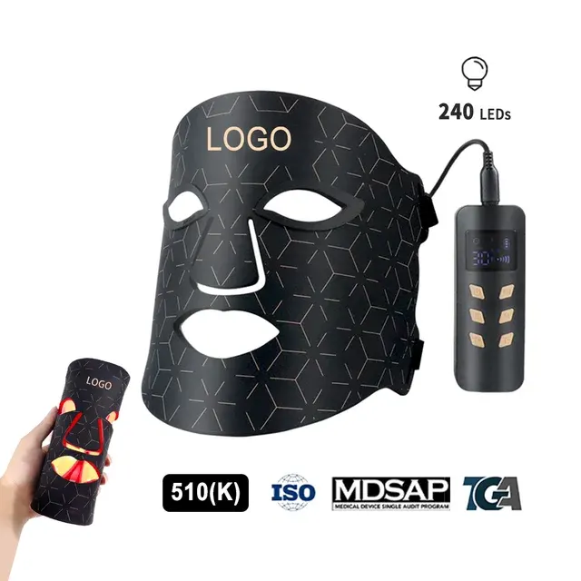 4-Farben-LED-Lichttherapie-Gesichtsmaske