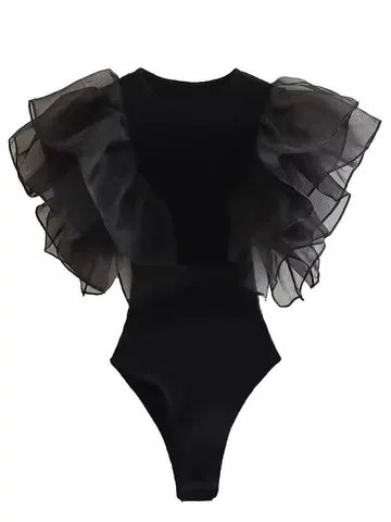 Damen-Netz-Body