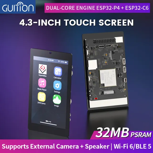 4,3-Zoll ESP32-Entwicklungsboard mit Touchdisplay 2