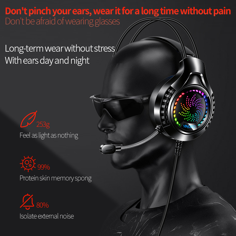 7.1 Kanal USB Gaming-Headset mit Mikrofon 4
