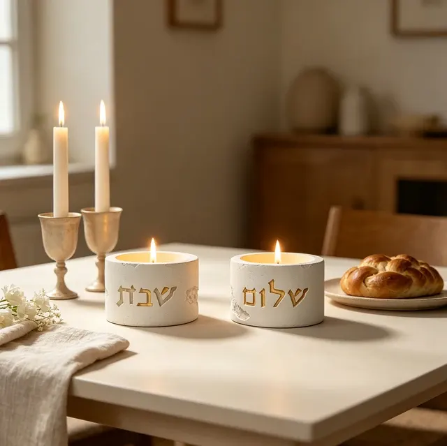 Schabbat-Kerzenhalter-Set 3
