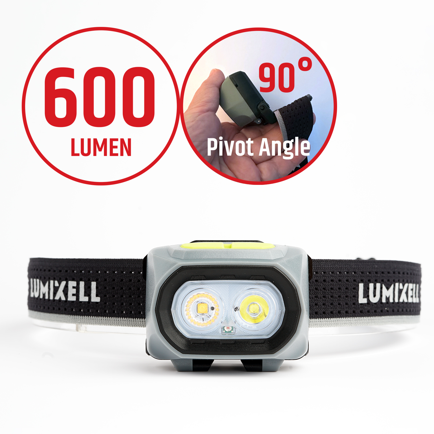 600-Lumen-Stirnlampe mit Rotlicht 2