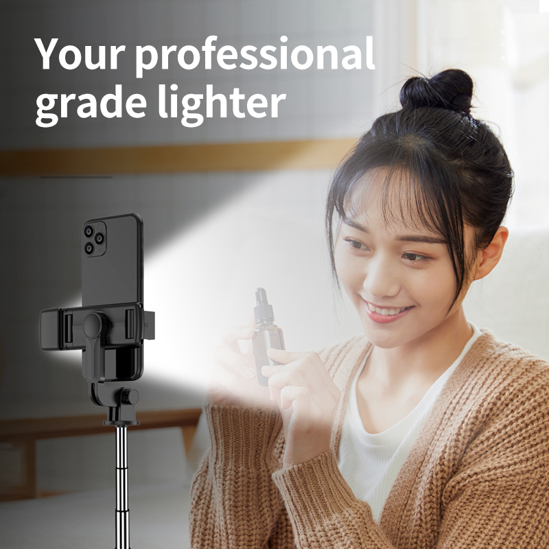 Bluetooth-Selfie-Stick-Stativ mit LED-Ringlicht 4