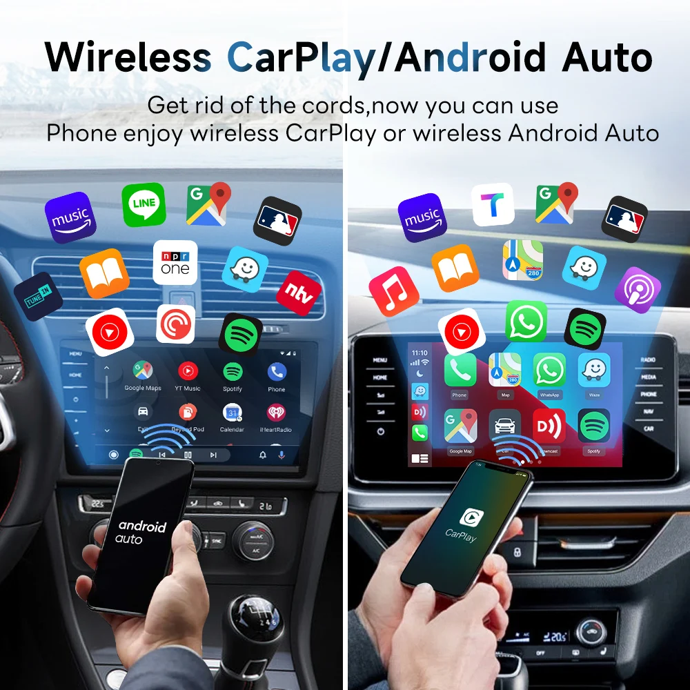 Kabelloser Android Auto und CarPlay Adapter 2