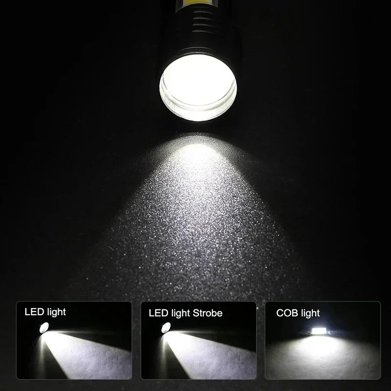 Wiederaufladbare LED-Taschenlampe mit Stiftclip 3