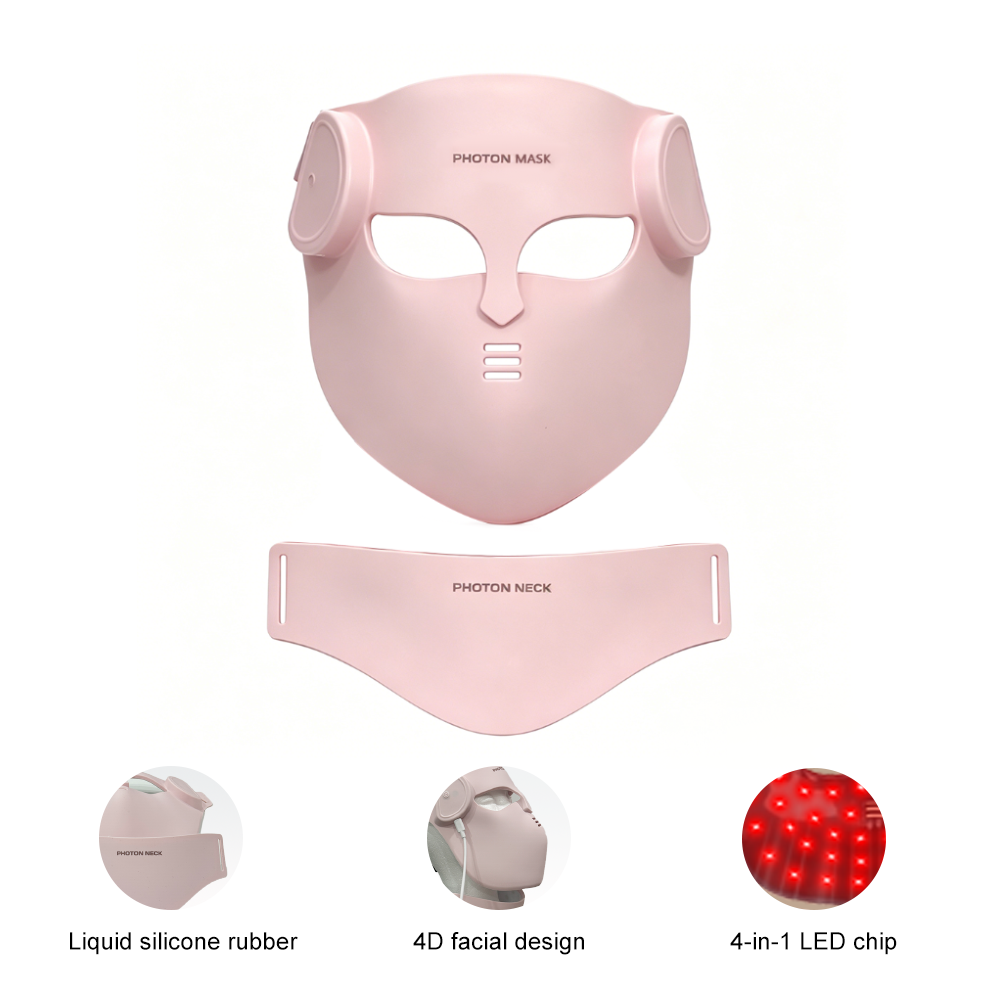 LED-Gesichtsmaske mit Rotlicht-Therapie