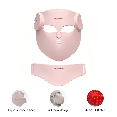 LED-Gesichtsmaske mit Rotlicht-Therapie