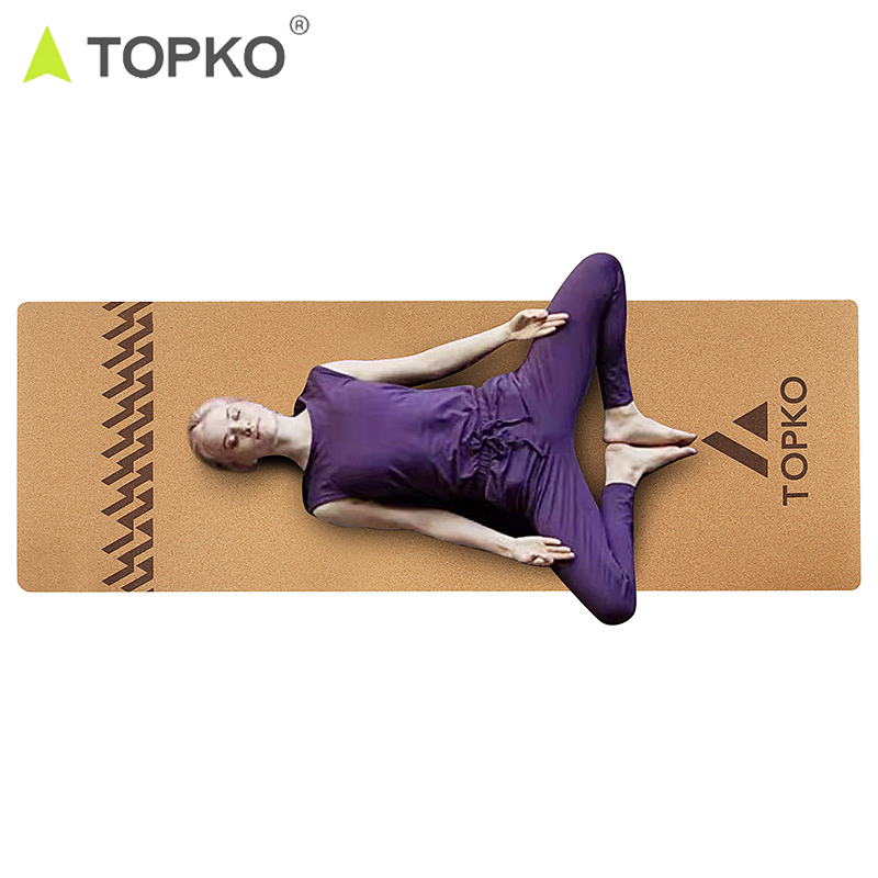 Rutschfeste Yogamatte aus Kork und Kautschuk 4