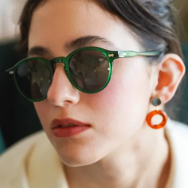 Runde Retro-Polarisationssonnenbrille, Unisex 2