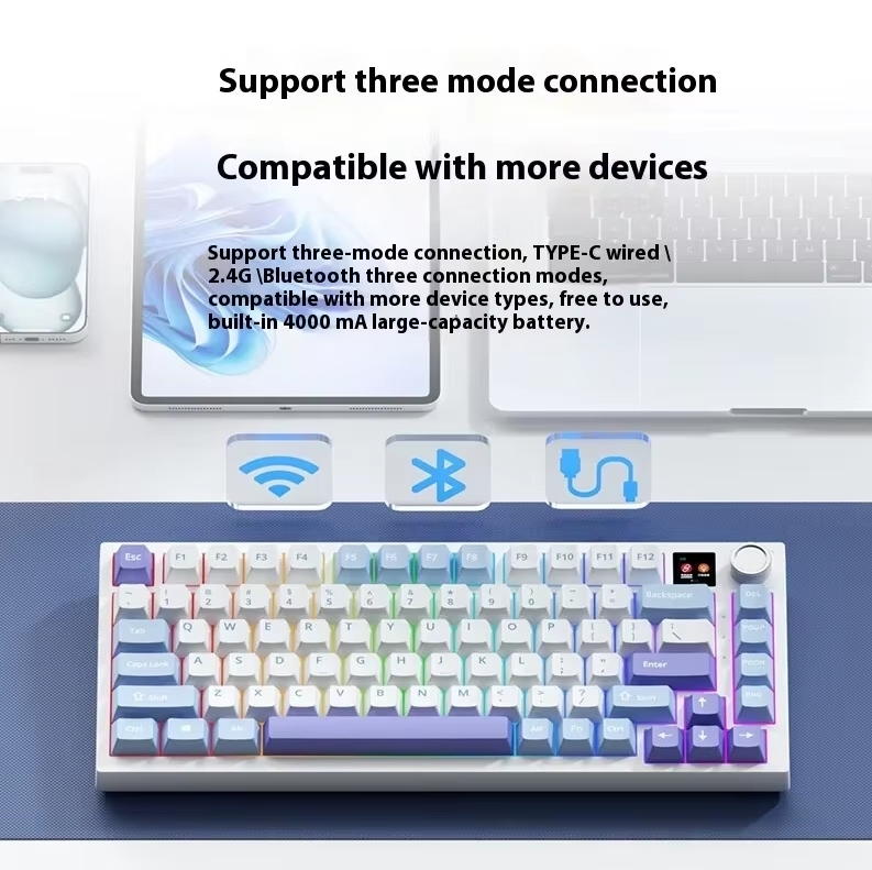 Kabellose 75% Mechanische Gaming Tastatur 3