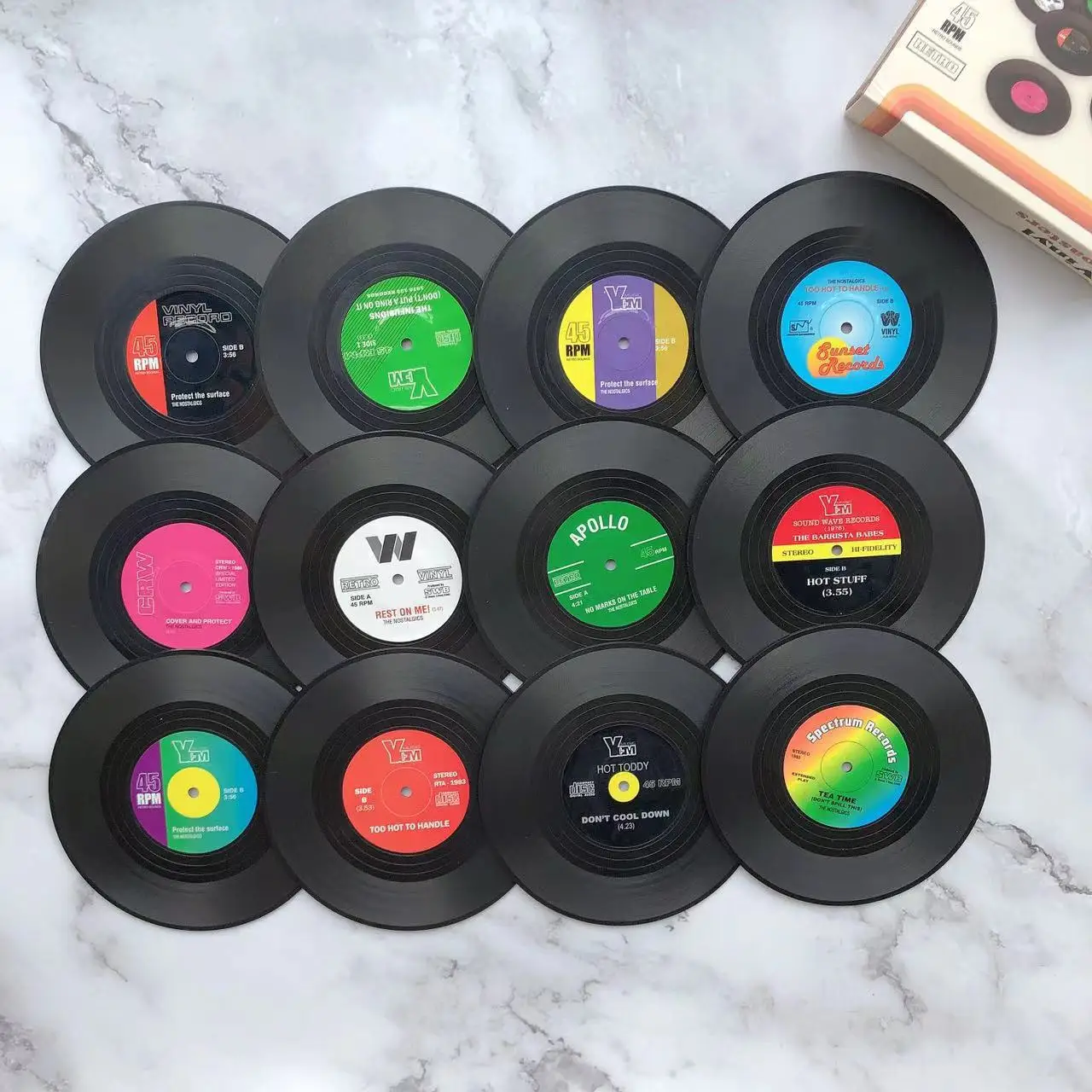 Vinyl-Untersetzer-Set 2