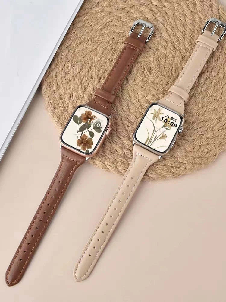 Schlankes Lederarmband für Apple Watch 2