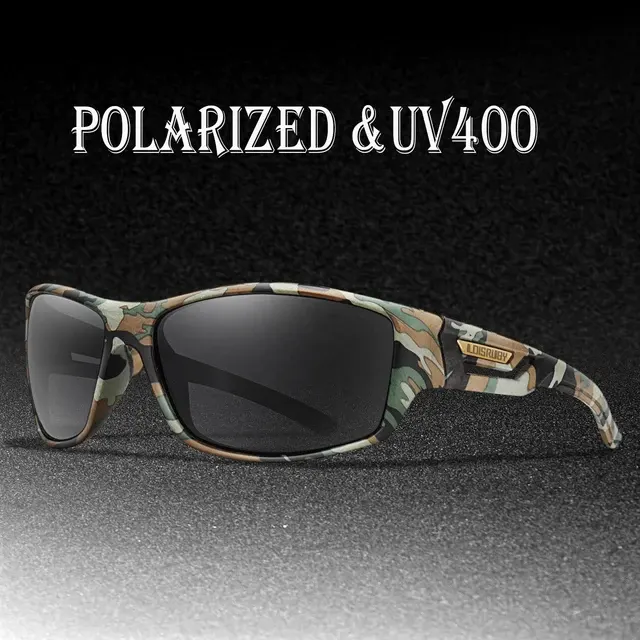 Polarisierte Angel-Sonnenbrille Herren Camo UV400 2