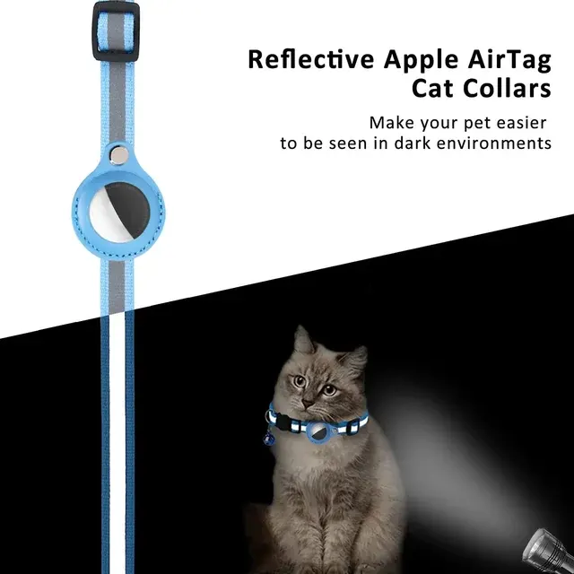 Katzenhalsband mit AirTag-Halter 4