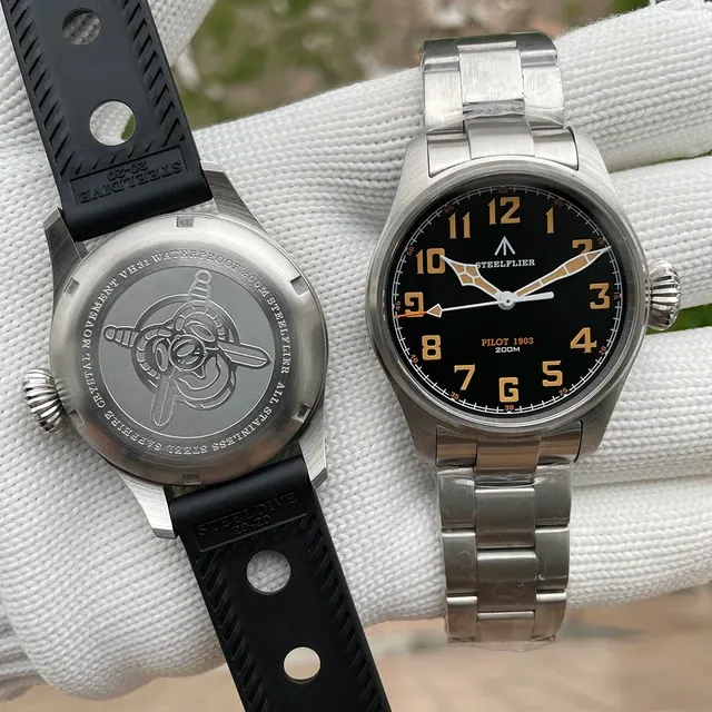 Leuchtende Quarz-Herrenuhr, 200 m wasserdicht 4