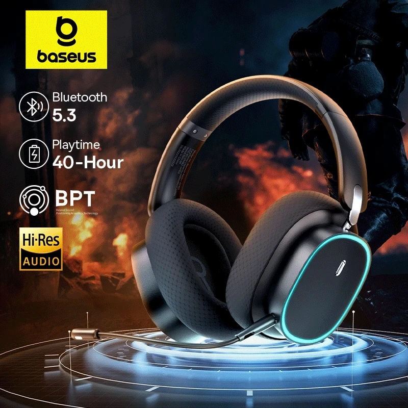 Kabelloser Gaming-Over-Ear-Kopfhörer mit RGB-Beleuchtung 2
