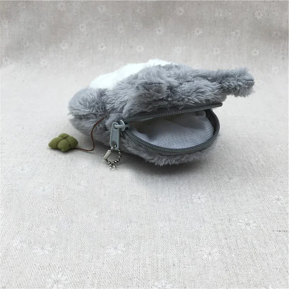 Kleine Plüsch-Geldbörse mit Katzenmotiv 2