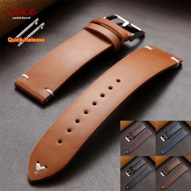 Wildleder-Uhrenarmband mit Schnellverschluss 2