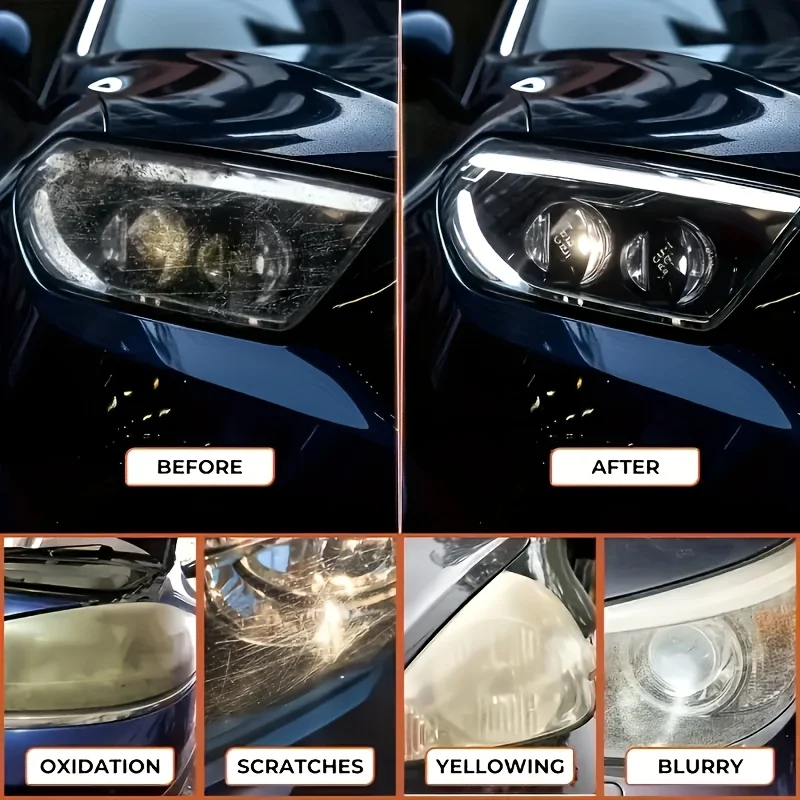 Scheinwerfer Polierset mit Reparaturpaste 4