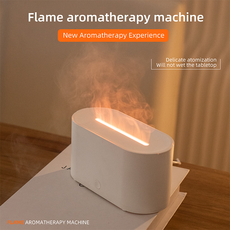 Farbiger Nachtlicht-Aromadiffuser mit Flammeneffekt 2