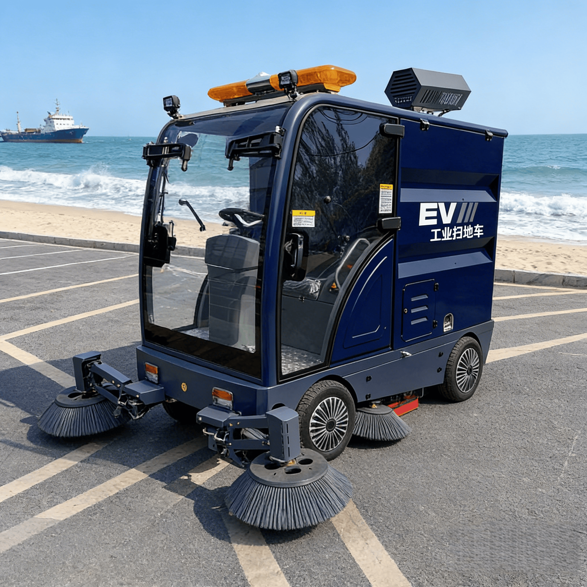 Großer Elektrischer Metall-Straßenkehrer