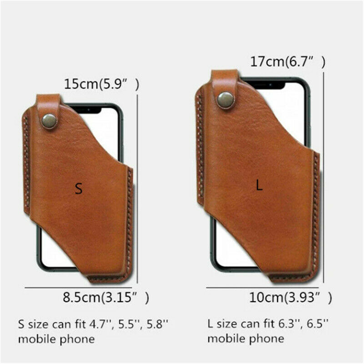 Herren-Echtleder-Gürteltasche im Casual-Stil 2