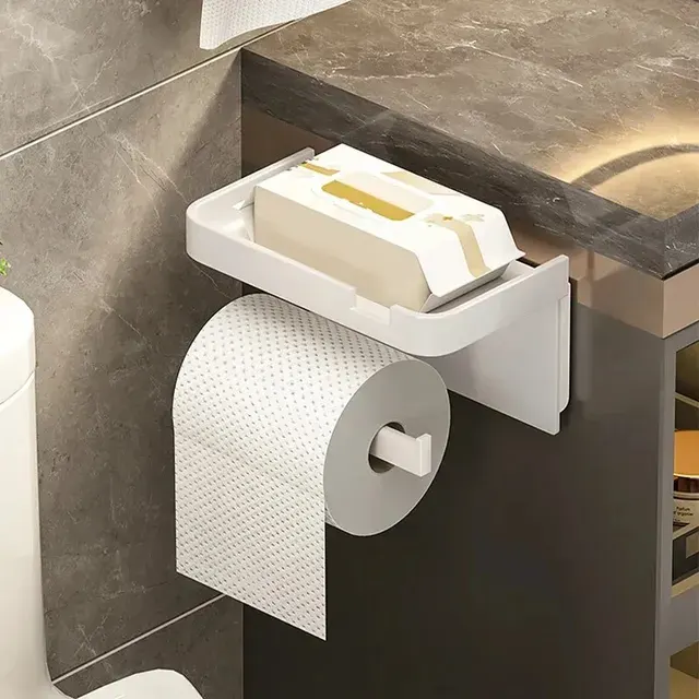Kunststoff-Toilettenpapierhalter für Wand 3
