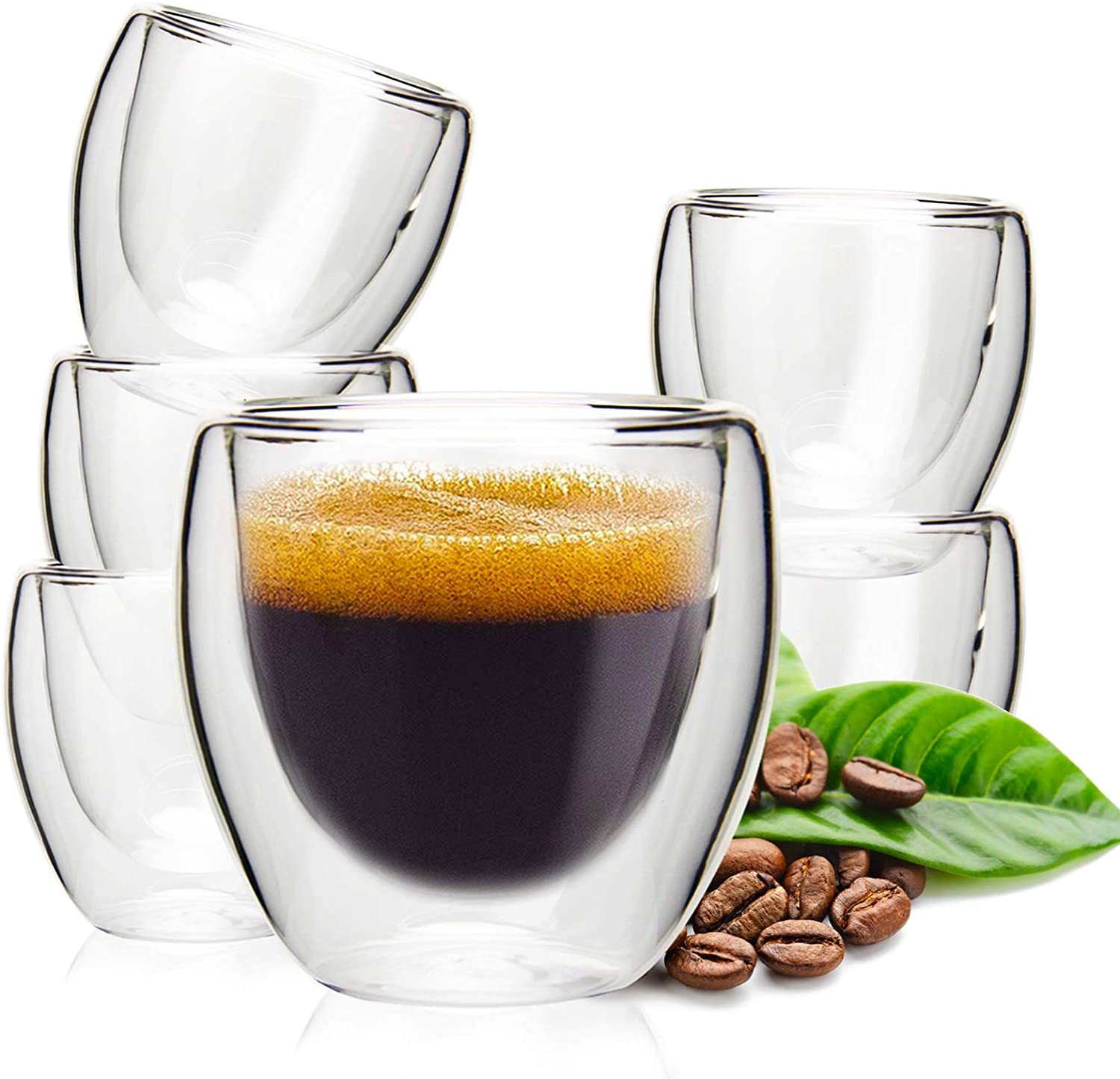 Borosilikatglas Milchkännchen mit Doppelausguss 2