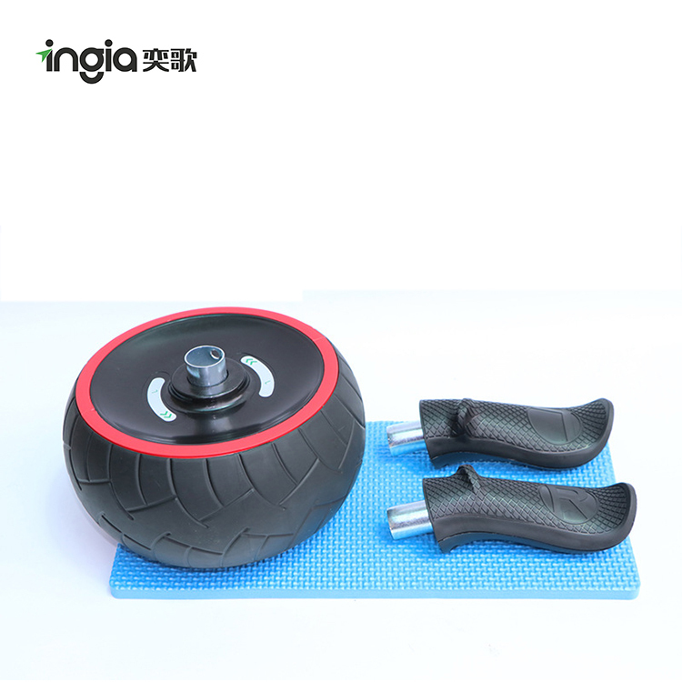 3-in-1 Bauchroller Fitness Set mit Matte 2