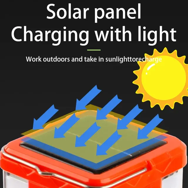 Solar LED Campinglaterne mit Zeltlampe 3