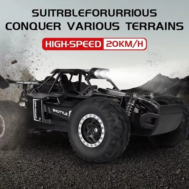 Ferngesteuertes RC-Offroad-Auto 1:16 mit LED 4