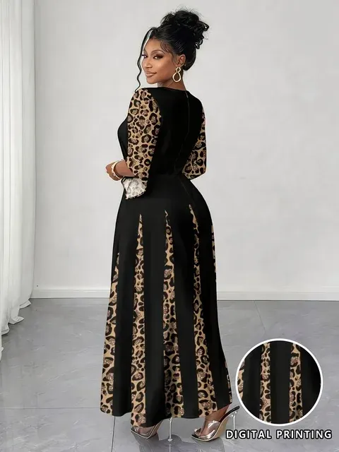 Leoparden-Maxikleid 2