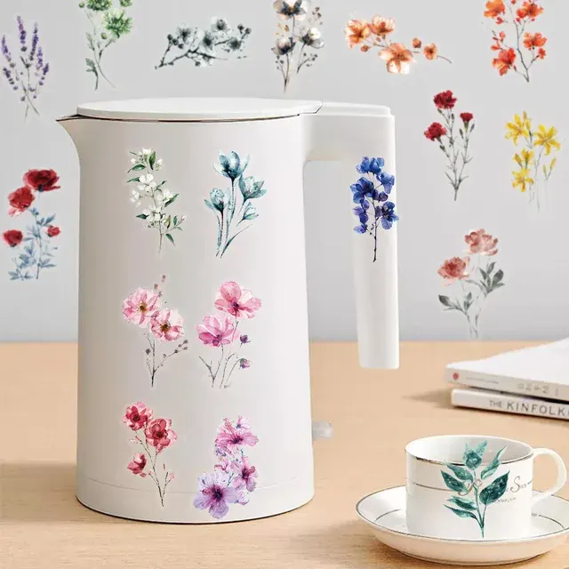 Transparente Blumen-Sticker 4