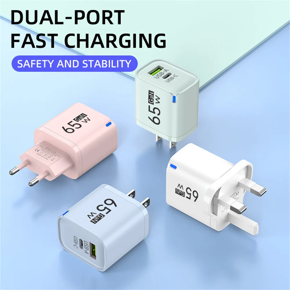 65W GaN Schnellladegerät USB-C für Smartphones 4