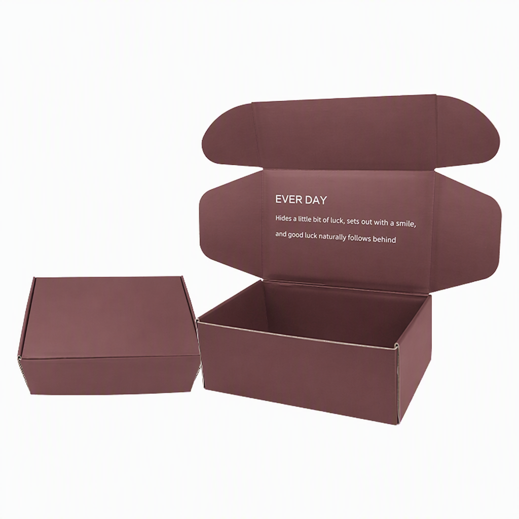 Luxus Geschenkkarton aus Wellpappe in Bordeaux