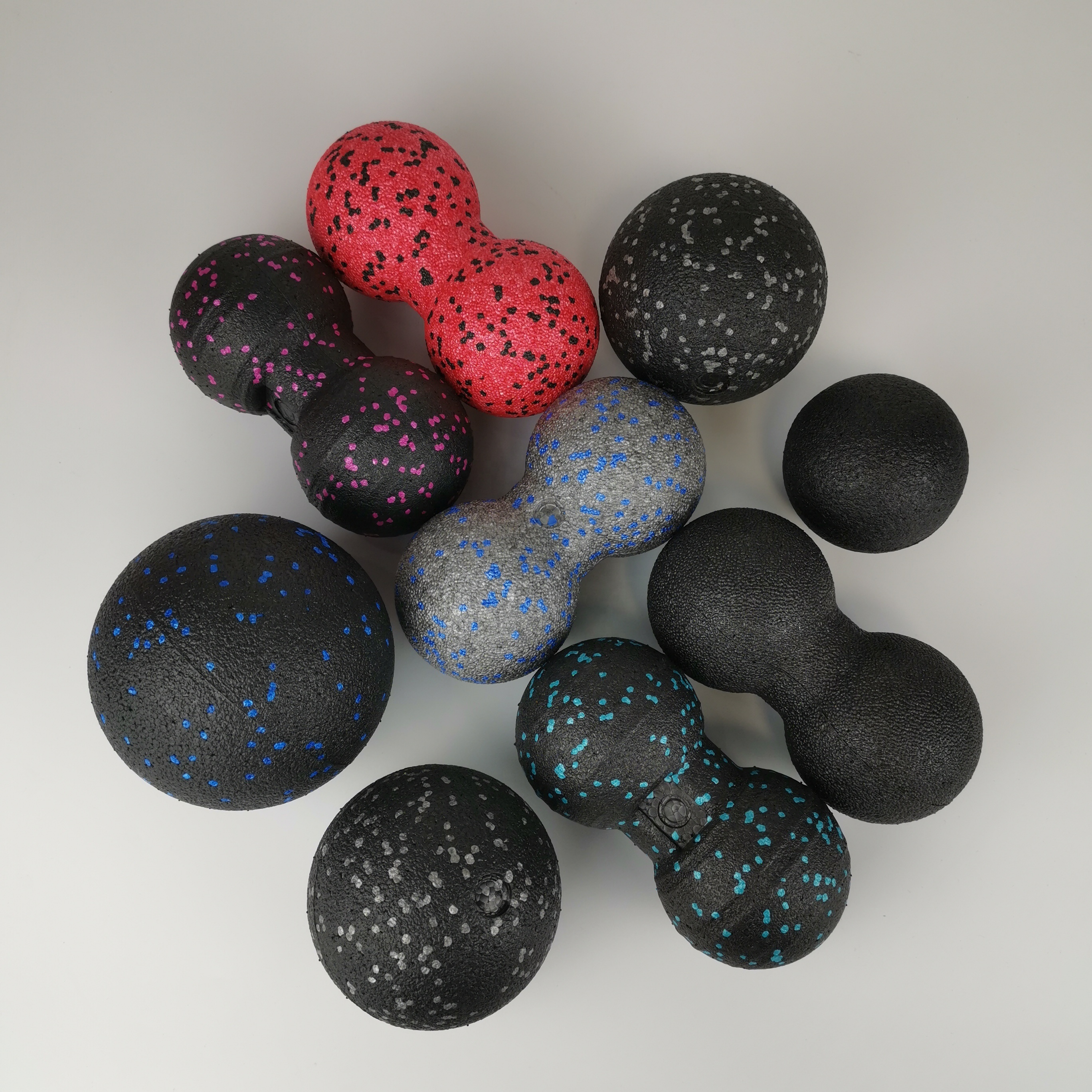 Schaumstoff-Faszienrolle mit Massageball-Set 3