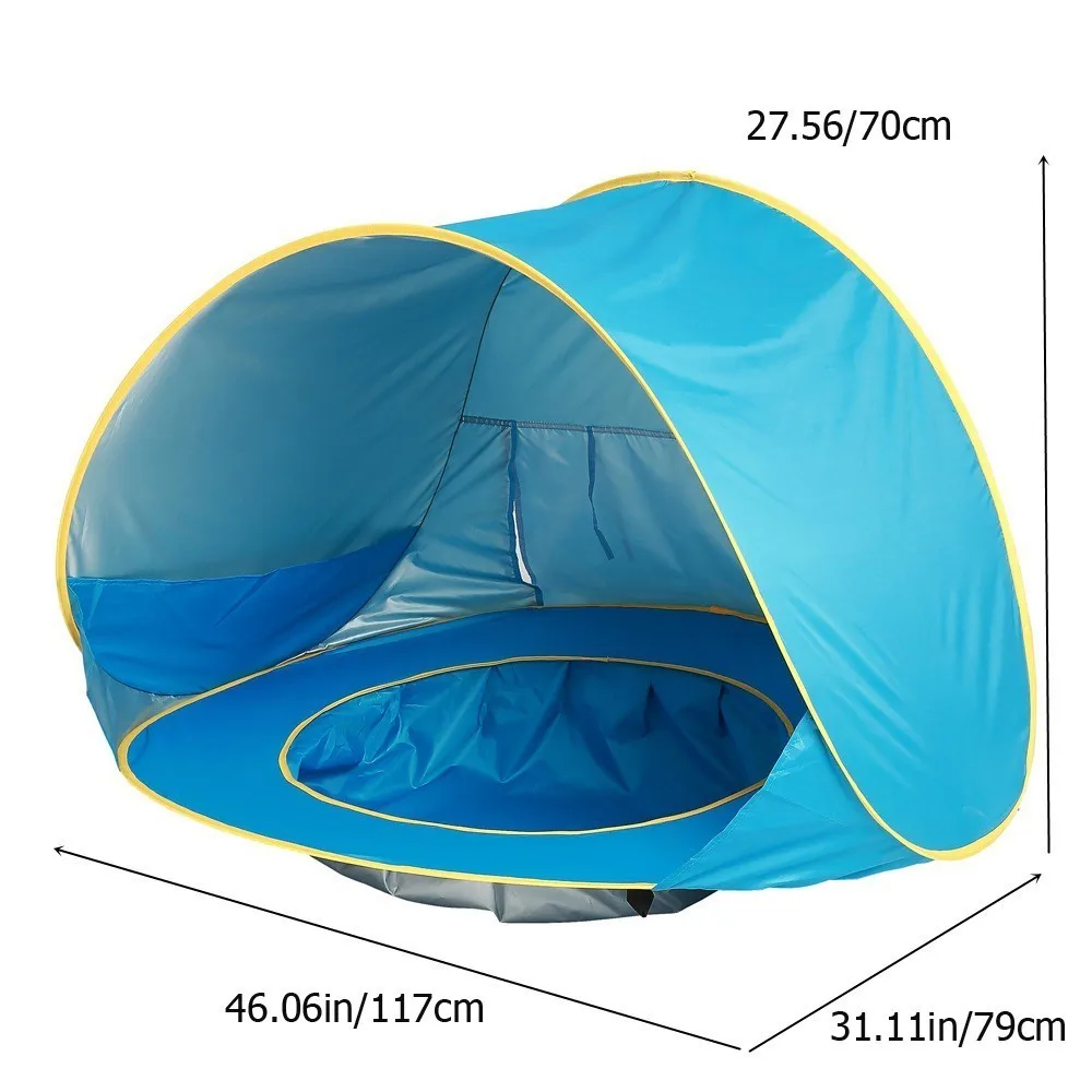 Wasserdichtes UPF-50 Kinder-Strandzelt mit Pool